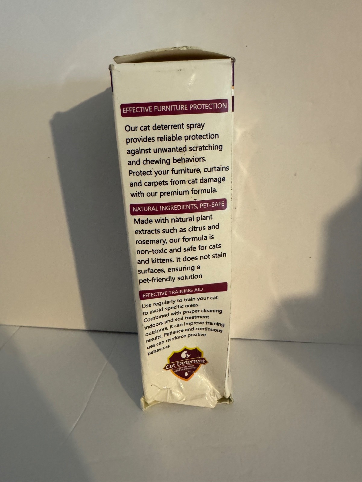 CAT DETERRENT SPRAY - KEEP CATS AWAY - NATURAL INGREDIANTS NEW SEALED