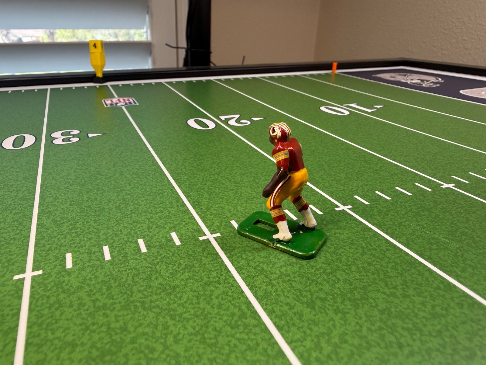 electric football figures Hand Painted Vintage Washington Redskins Home Jersey