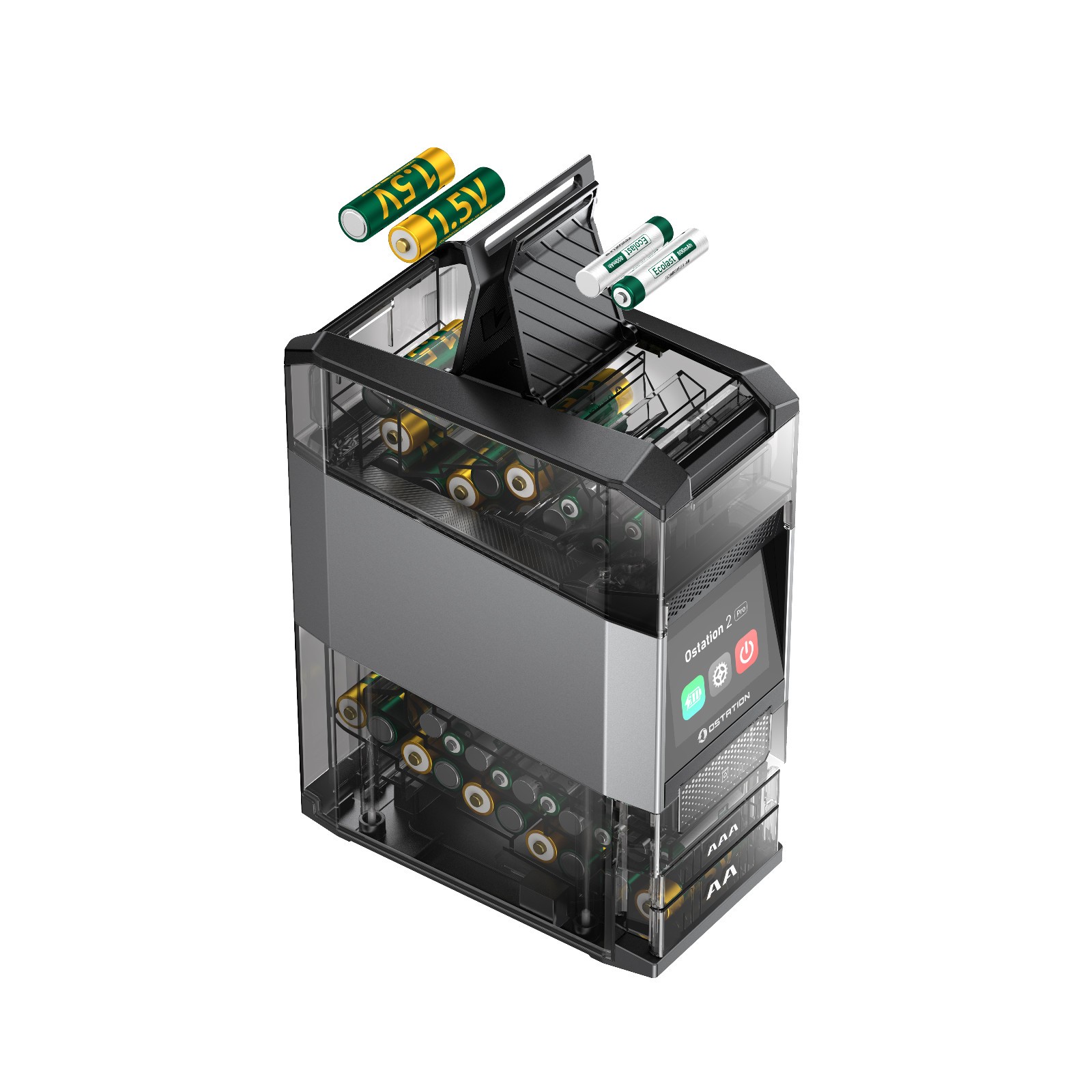 Olight Ostation 2 Pro 3-in-1 Smart Battery Hub for AA & AAA w/Touch Screen