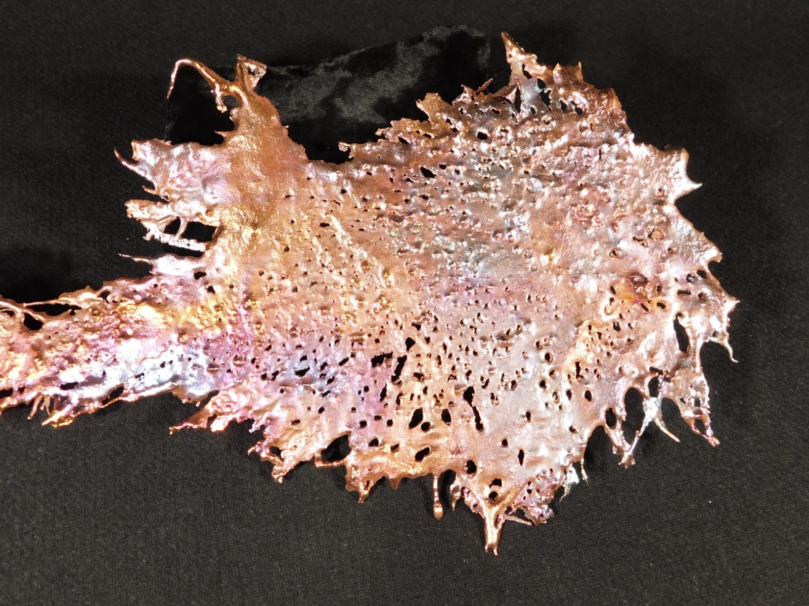 Big! Bright Solid Solid COPPER Splash ART Sculpture Arizona 189gr