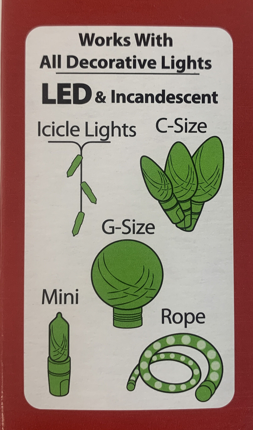 Holiday Time Light Clips All-Purpose Christmas Light Hooks 100 Clips Per Box New