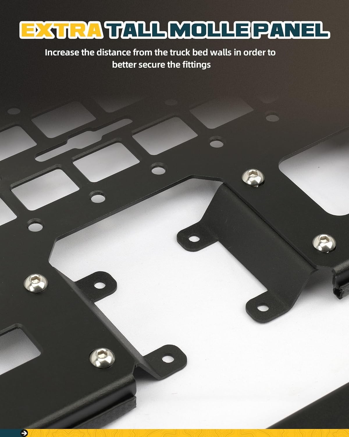 Side Bed MOLLE Panel for 5' Jeep Gladiator 2020-2025 Bed MOLLE Panel Storage