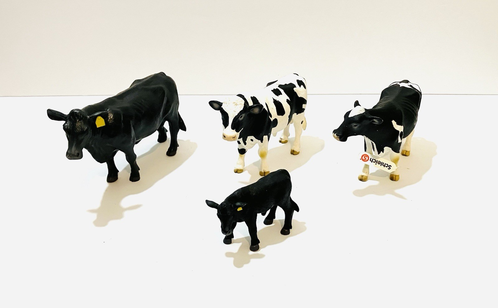 Lot Of 4 Schleich Cows Bull Calf