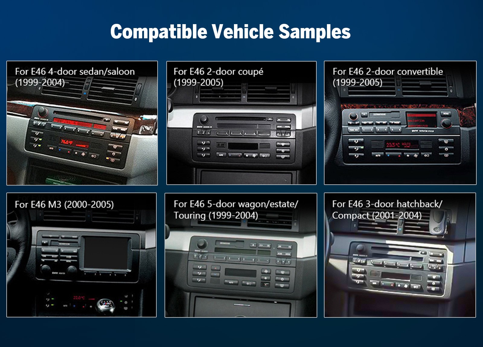 CAM+DVR+9"Android Auto 14 for BMW E46 325i 328i 330i Car Radio Head Unit CarPlay