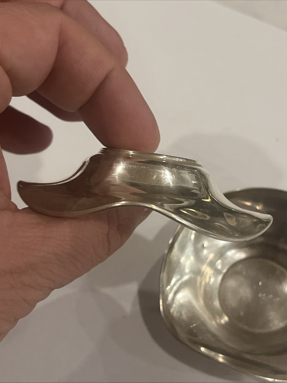 Pair Vintage STERLING SILVER SALT CELLARS Bowl Dishes 30 Grams 2.75”