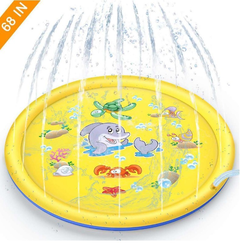 Durable Children's Water Spray Pool Mat | Splash Play Pad Mat | Water Spray Pool