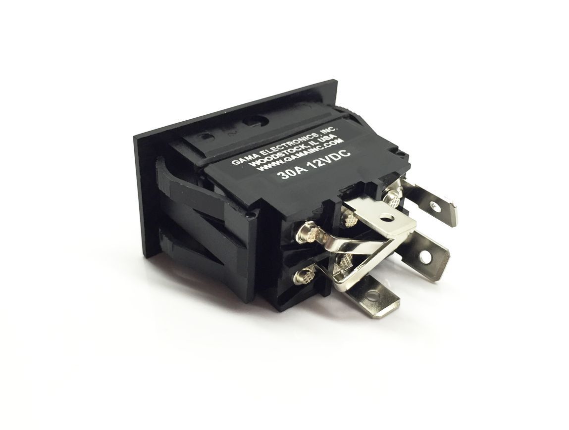 30 Amp Rocker Switch Polarity Reversing DC Motor Control- Momentary - 129-PR-MOM