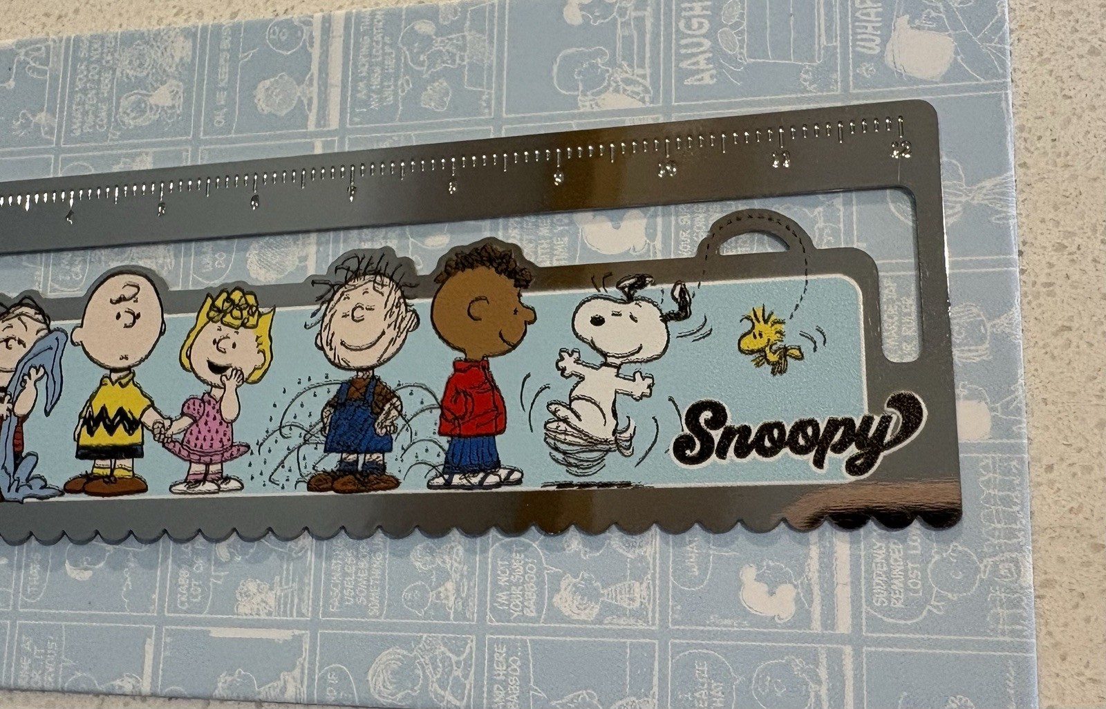 Peanuts Snoopy Metal Ruler/bookmark. * Original Package