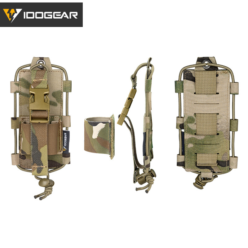 IDOGEAR Tactical Radio Pouch MOLLE Walkie Talkie BAOFENG POFUNG UV5R UV82 Pouch