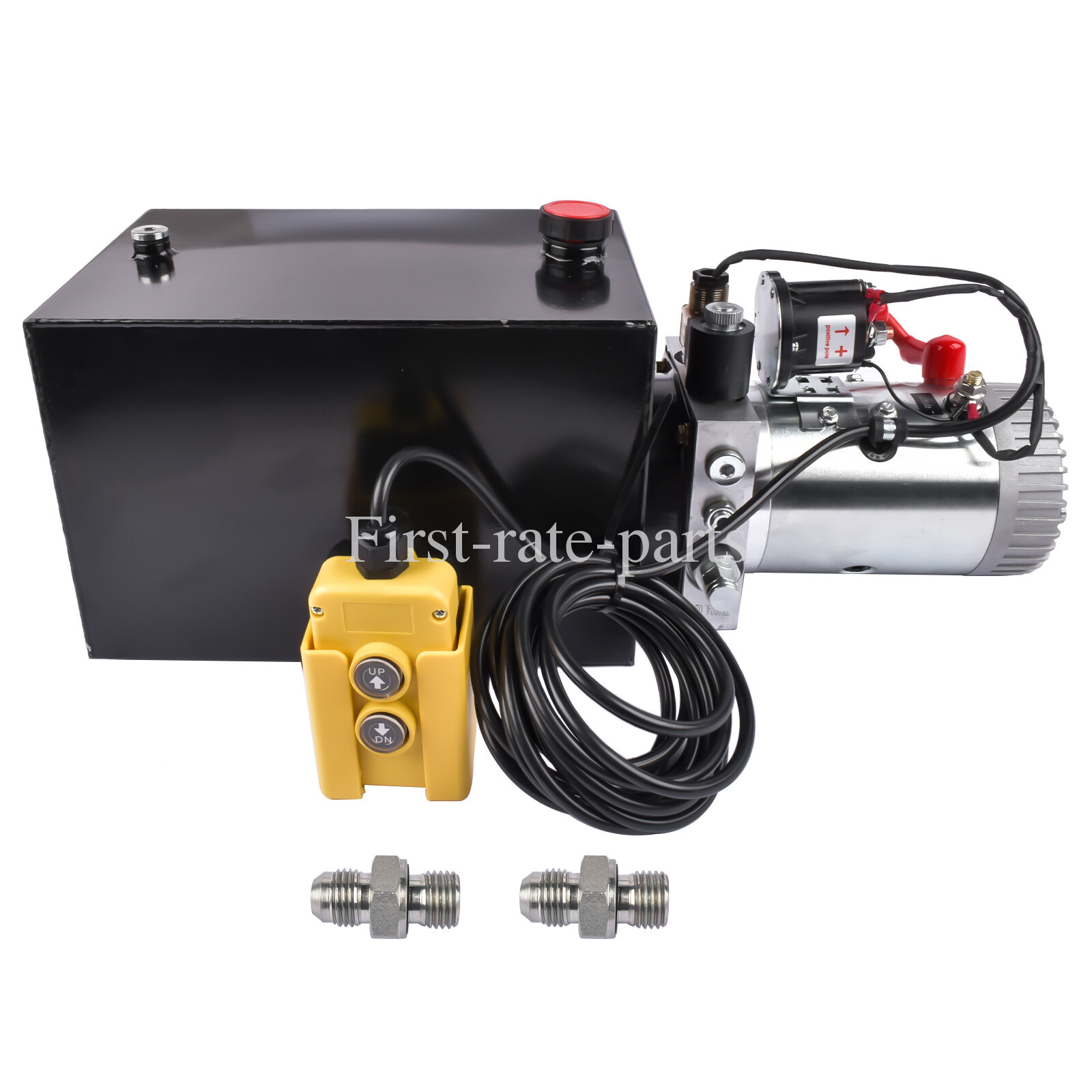 12 Quart Single Acting Hydraulic Pump 12V DC Dump Trailer Hydraulic Power Unit