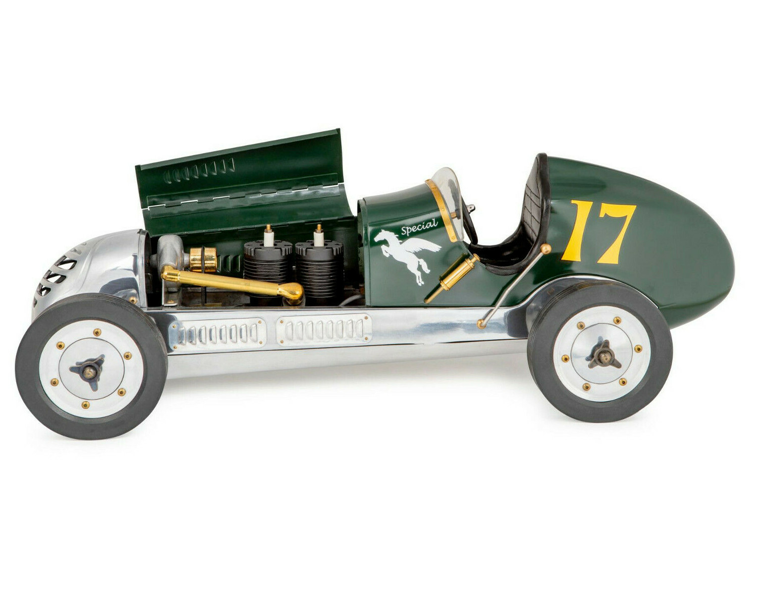 Green BB Korn Indianapolis 1930s Tether Car Model 22" Racing Spindizzy New