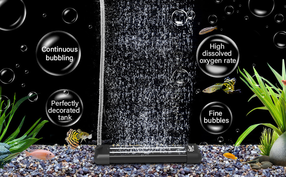 hygger Fish Tank Air Stone Bubbler Aquarium Air Bubbler Aquarium Bubble Maker