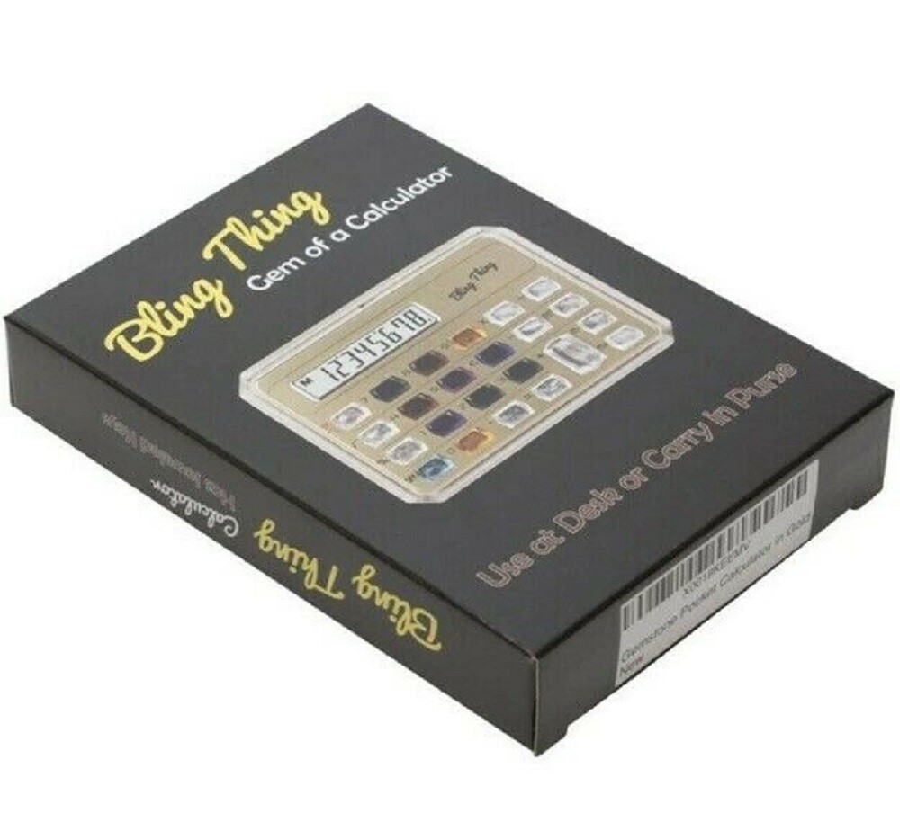 Speert Gemstone Calculator 2 COLOR CHOICES Crystal Buttons Blue Red Purple Pink