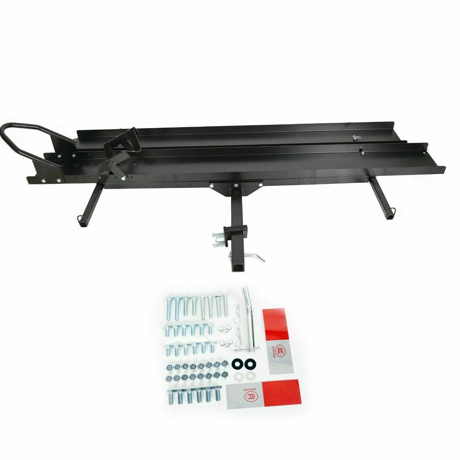 600 LBS Heavy Duty Motorcycle Carrier Dirt Bike Rack Hitch Mount Hauler w/ Ramp