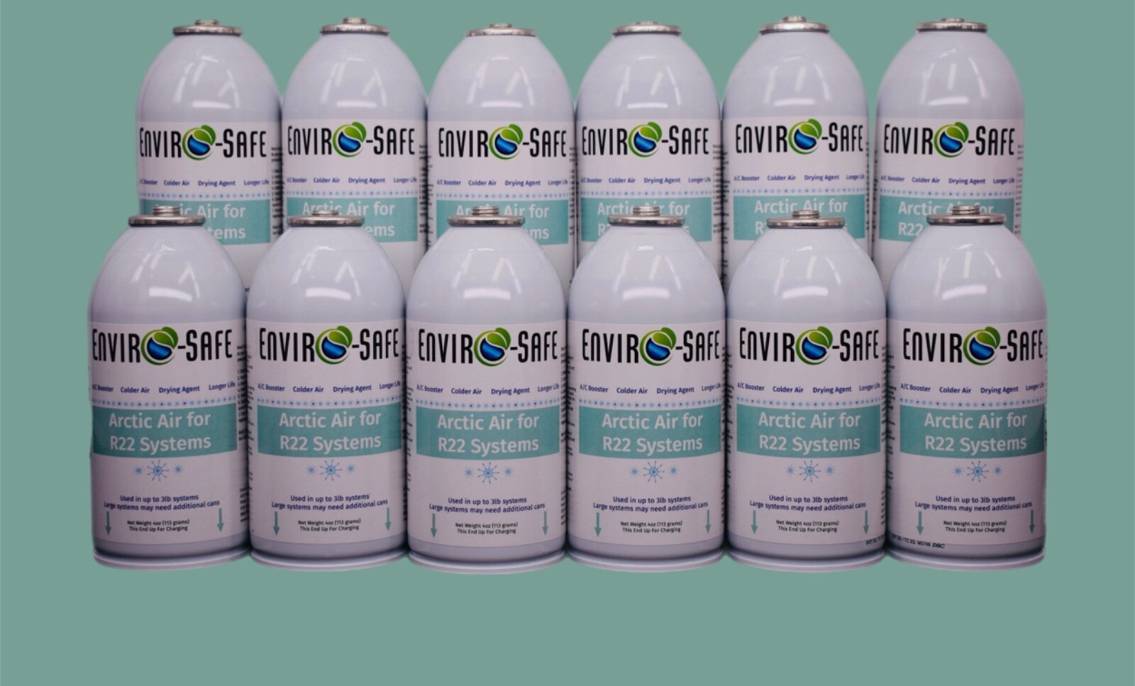 Arctic Air for R22 | 10 Cans | EnviroSafe, 4oz | Get Colder Air!