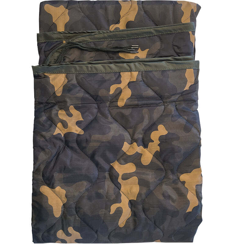 Military Style All Weather Poncho Liner Woobie Blanket Camo Sleeping Bag
