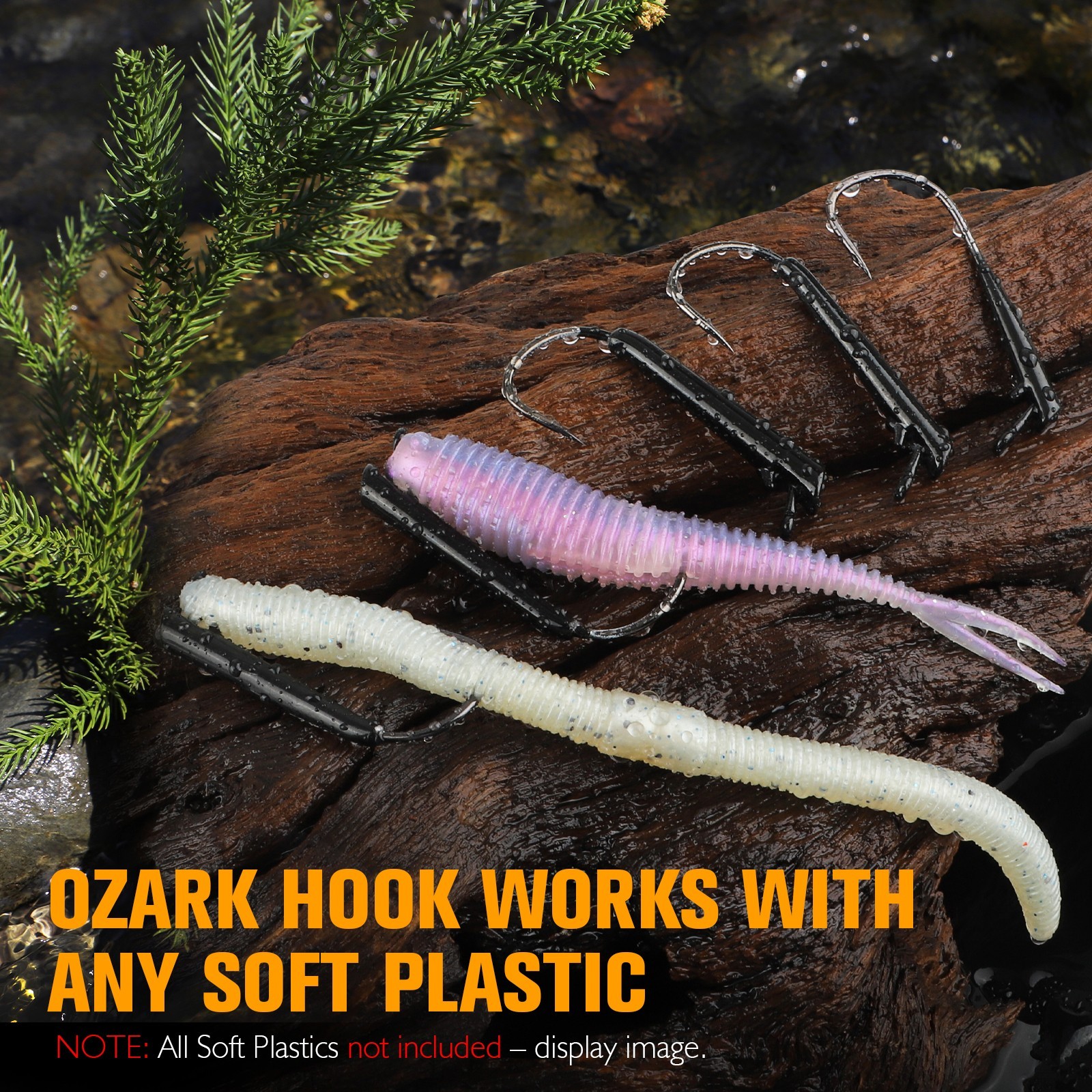 12PCS Dovesun Ozark Rig 3/8oz Hooks Saltwater & Freshwater Bass Rig Fishing Hook