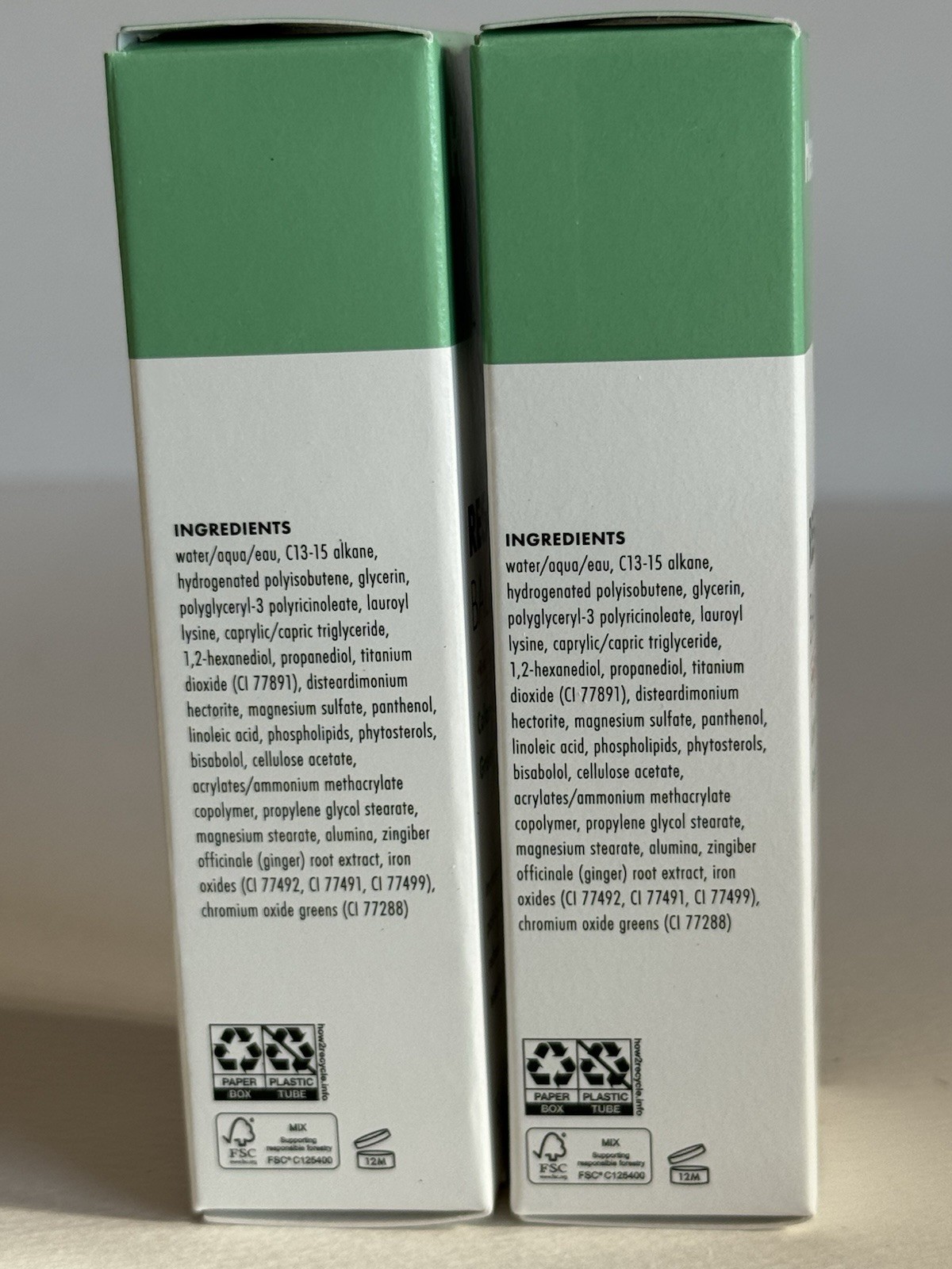2X Hero Rescue Balm +Red Correcting Green Cream 15ML Each(SAME AS PICTURE)