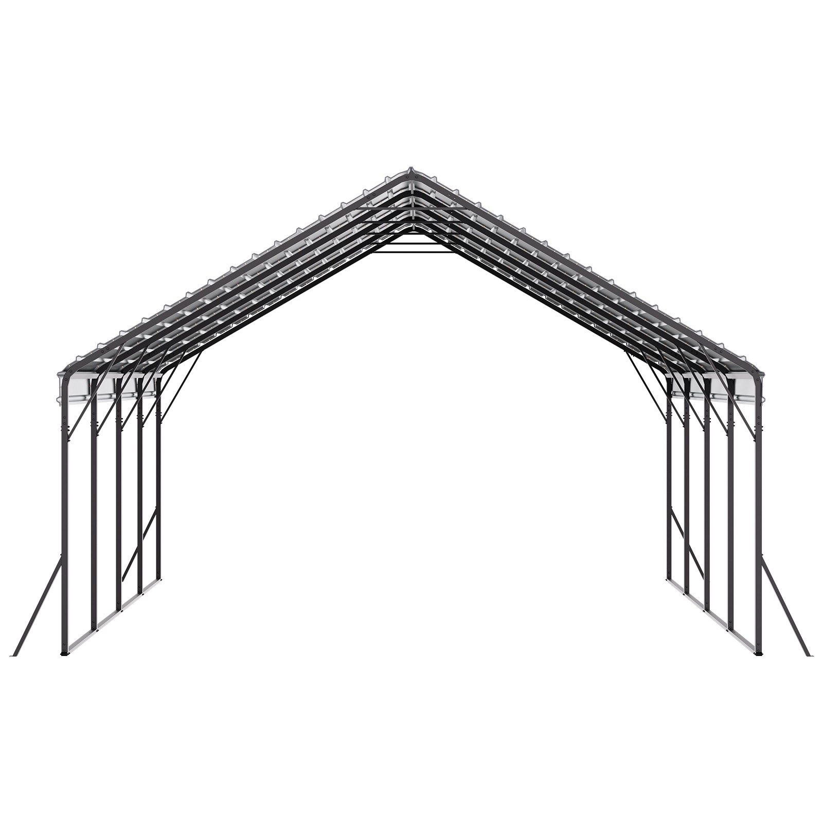 VEVOR Heavy Duty Metal Carport 20 x 20 ft Outdoor Car Shelter Garage for Boats