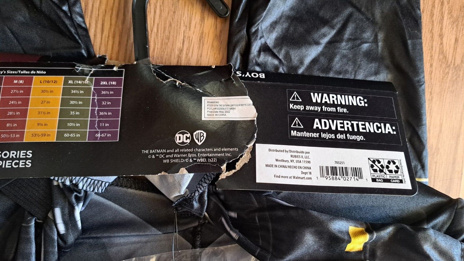 Boys Batman One Piece Jumpsuit Pajamas Costume Playsuit Many Sizes NWT