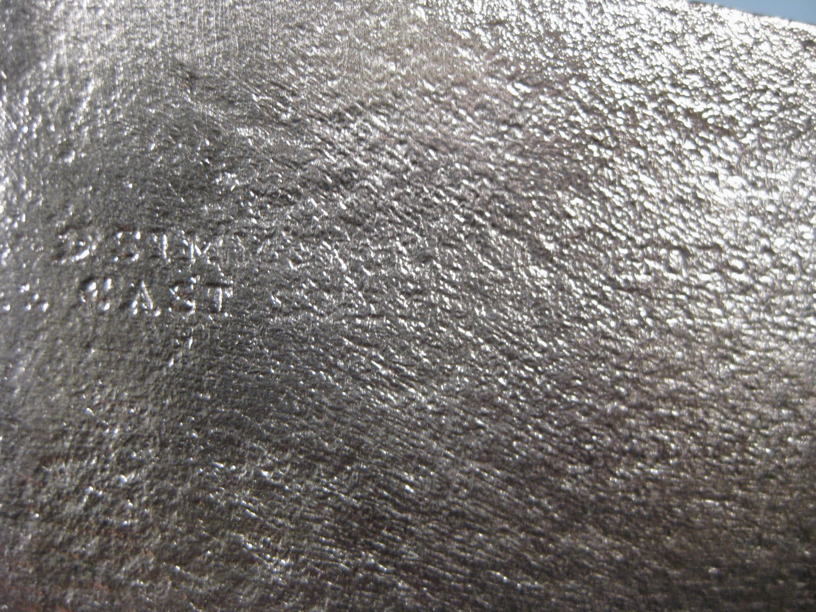 RARE Antique D. SIMMONS & CO. CAST STEEL COHOES NY BROAD AXE 11 1/2" BLADE