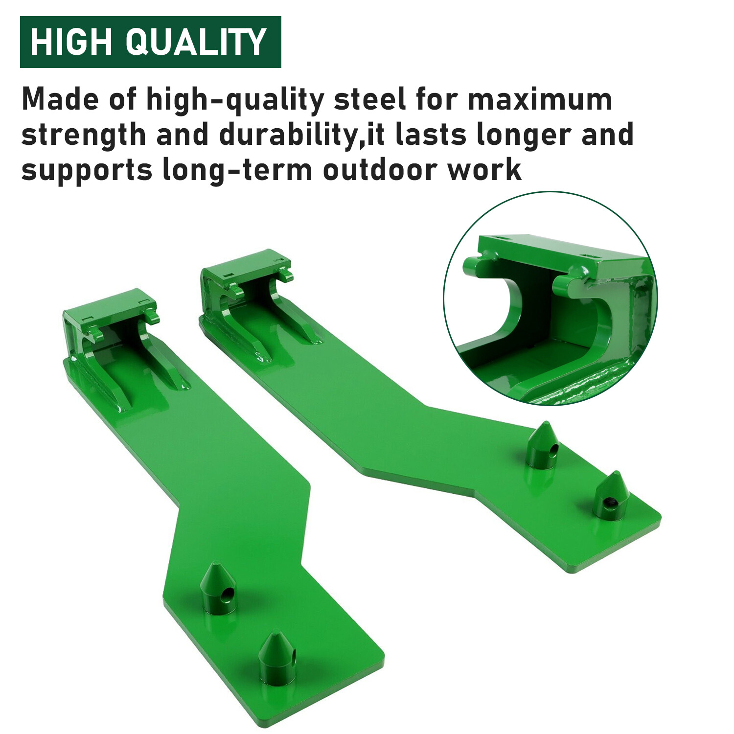 For John Deere Tractor Loader Quick Tach Weld On Mounting Brackets