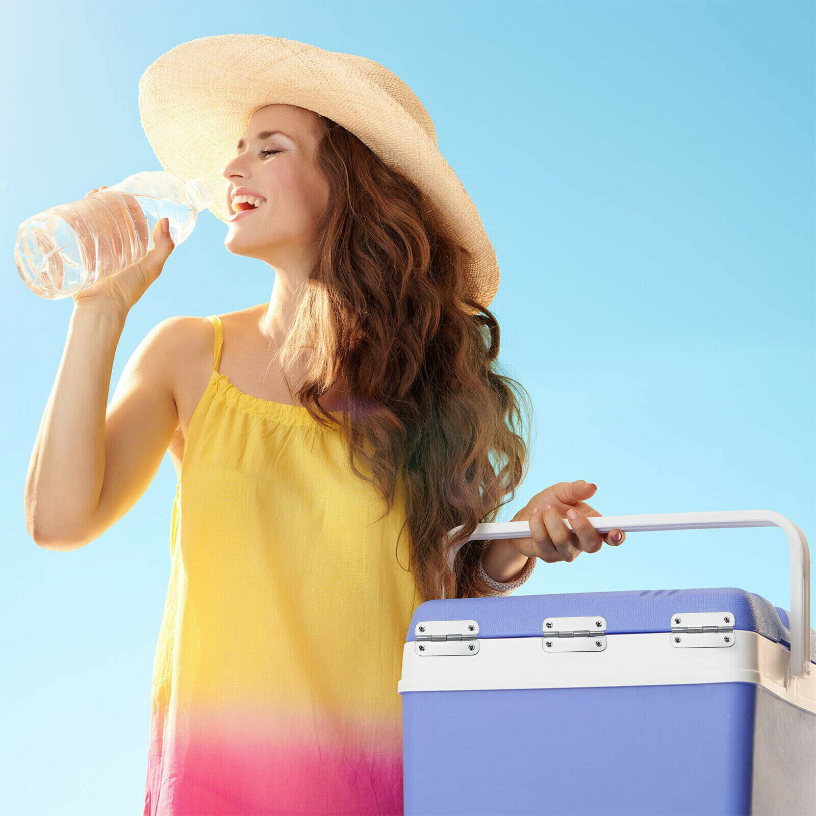 3 PCS Cooler Hinges for Igloo Ice Chests, Stainless Steel Hinges Replacement