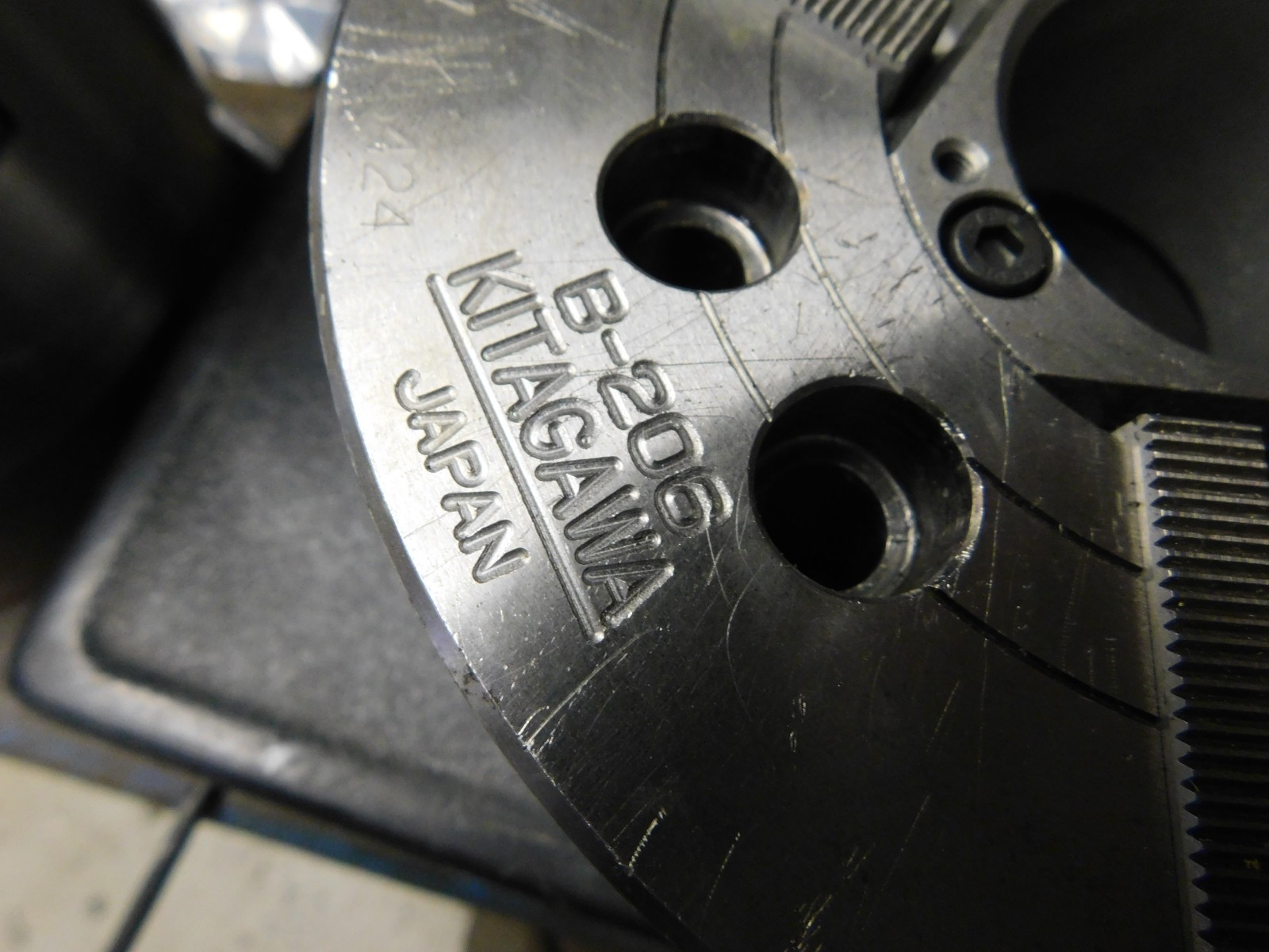 Kitagawa B-206 6.5" Power Chuck CNC Lathe Chuck 3 Jaw