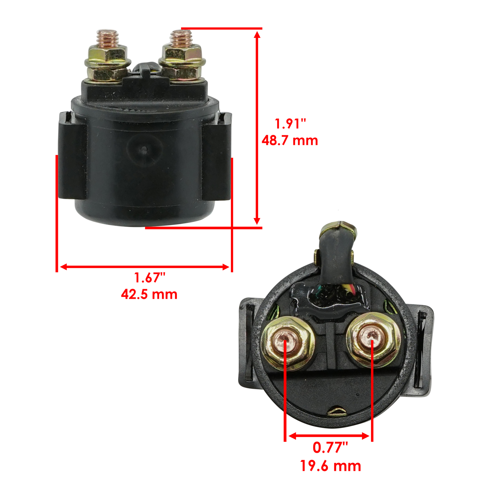 Caltric Starter Solenoid Relay Switch for Honda Pioneer 1000-5 SXS1000M5 2016
