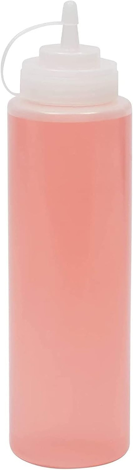 Juvale Plastic Condiment Squeeze Bottles (Clear, 32 Oz, 6 Pack)