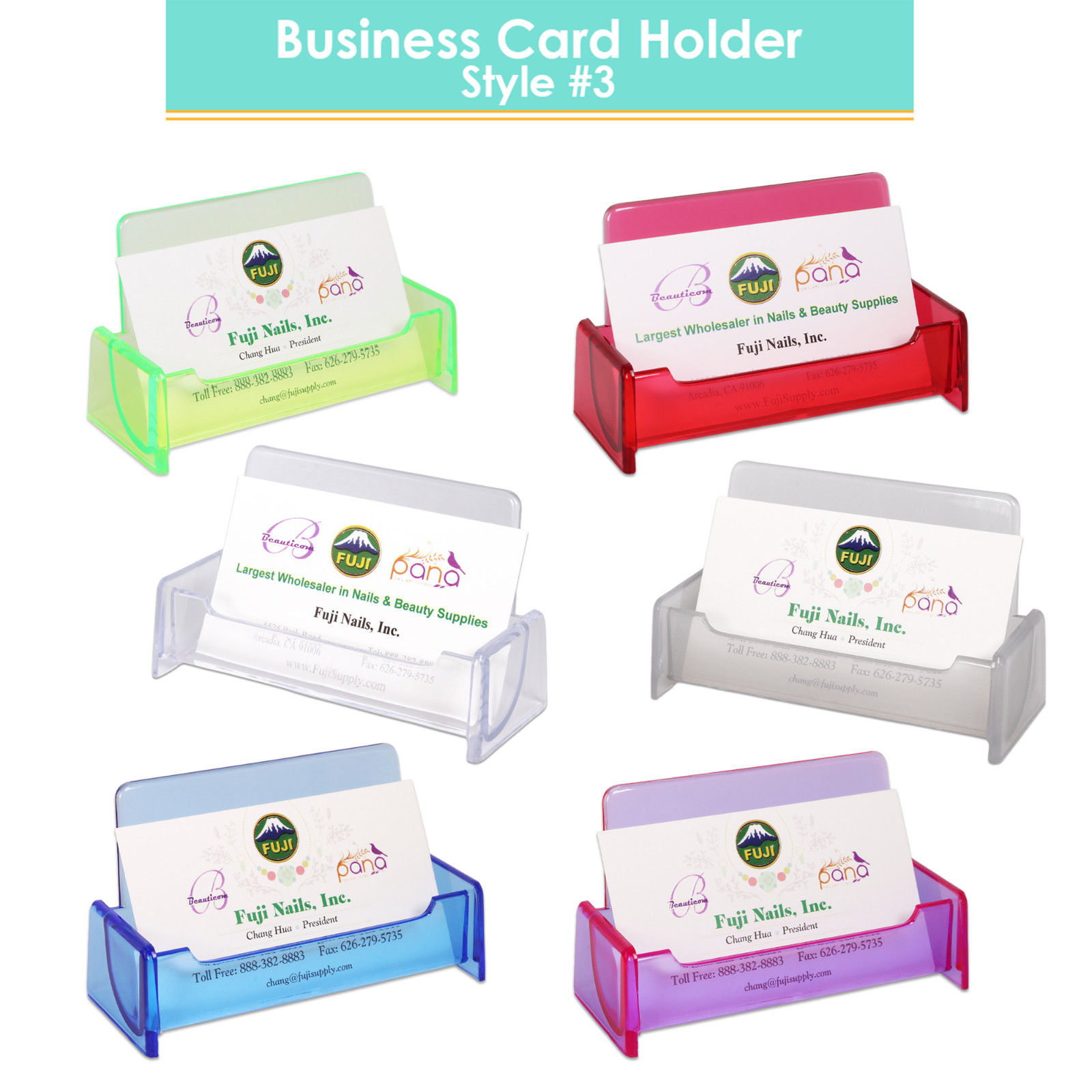 12 High Graded Acrylic Plastic Business Name Card Holder Display Stand Desktop