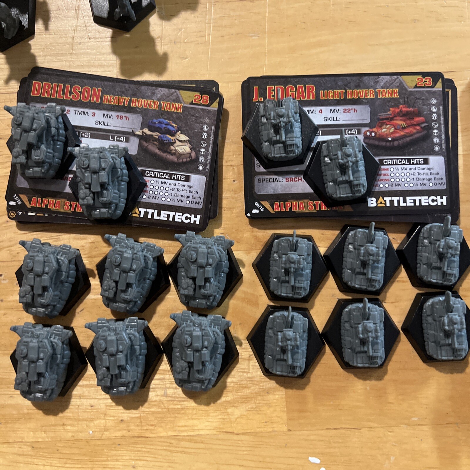 Battletech - Large Selection of Individual Vehicles [Mercenaries Kickstarter]