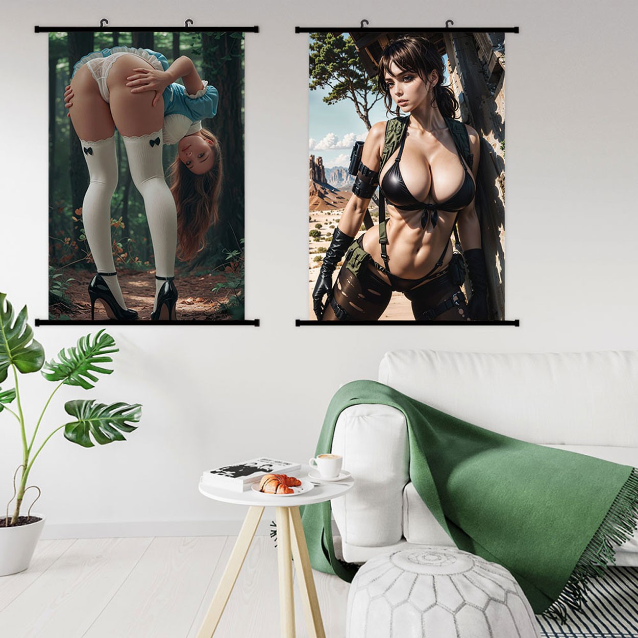 Anime Poster Sweet Girl Forest Art HD Wall Scroll Painting Decor 60x90cm