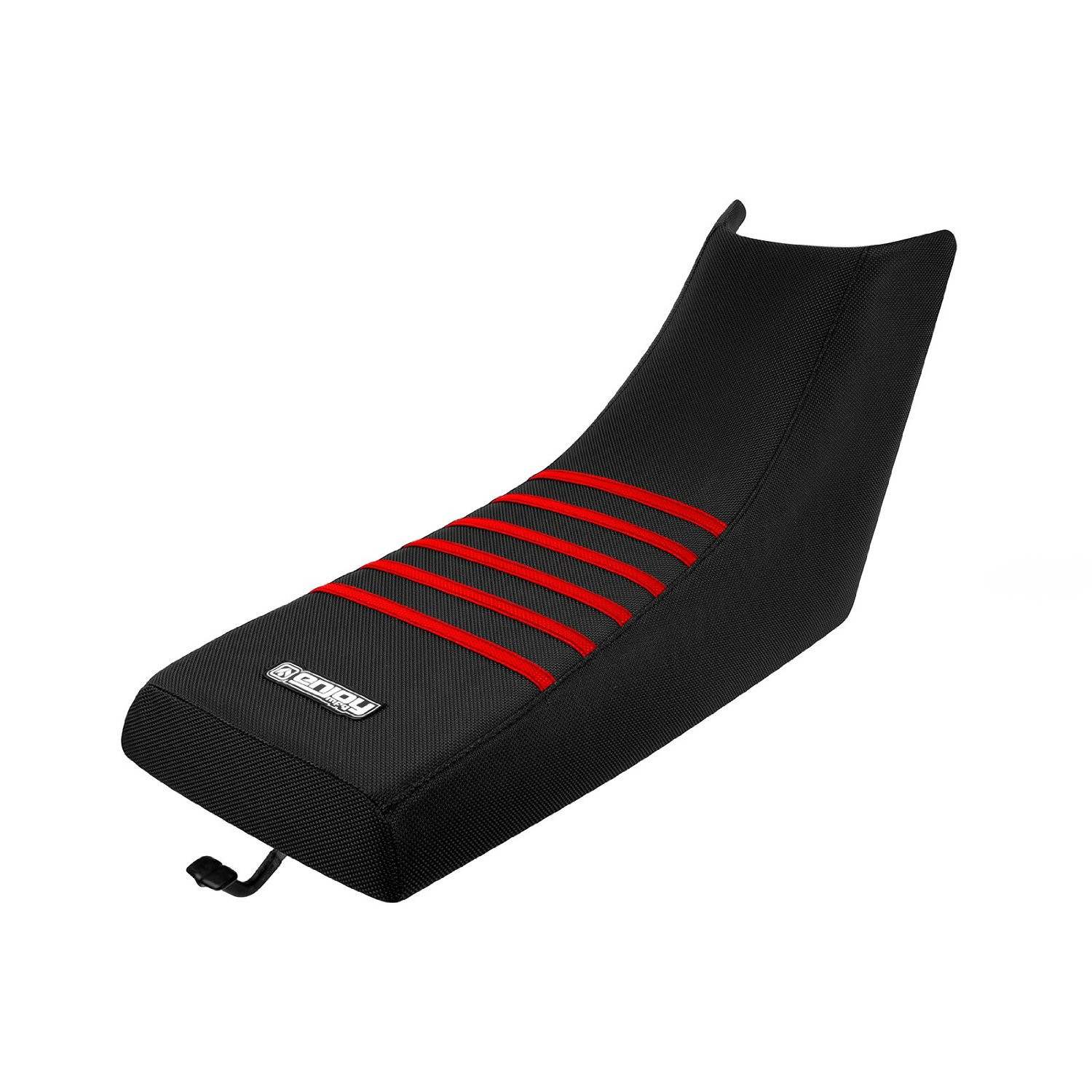 1987-2006 YAMAHA Banshee Seat Cover Gripper Enjoy Mfg  ALL BLACK / RED RIBS #112