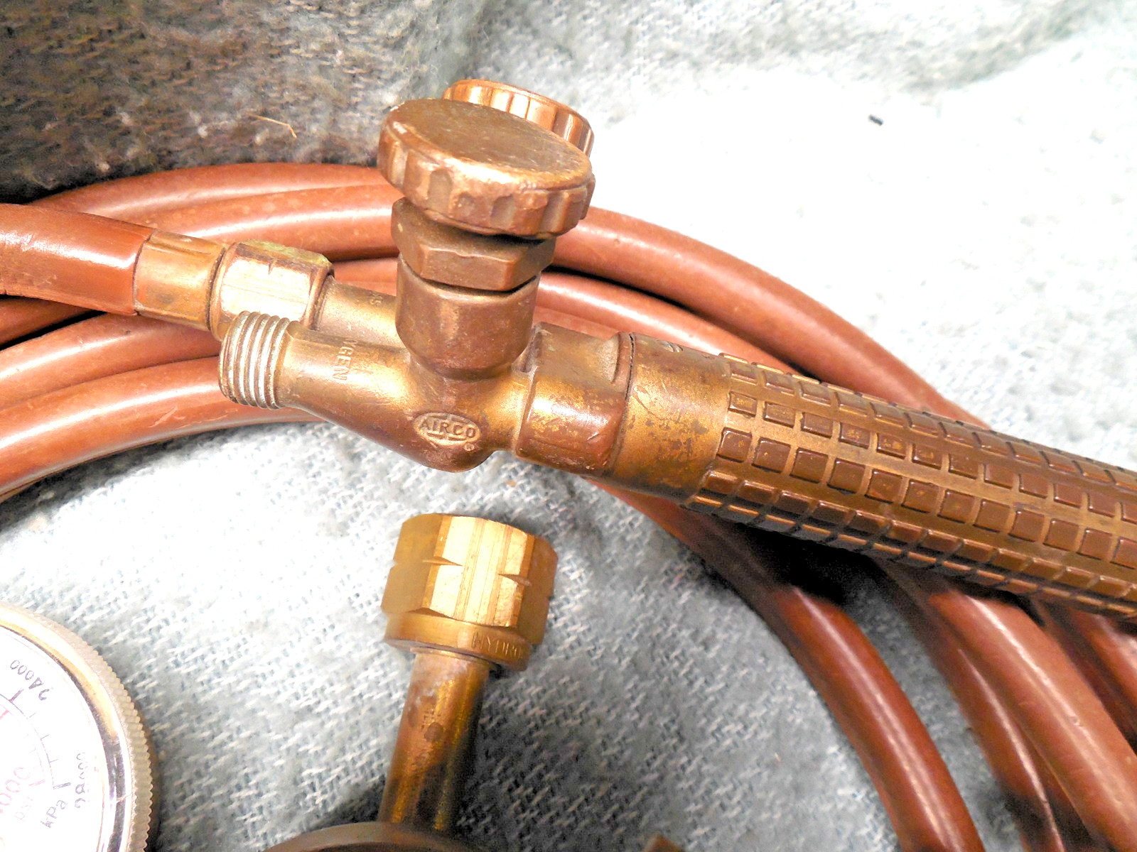 Gas Welding AirCo 80 Torch Harris 425-125A Regulator and 25' Hose Untested