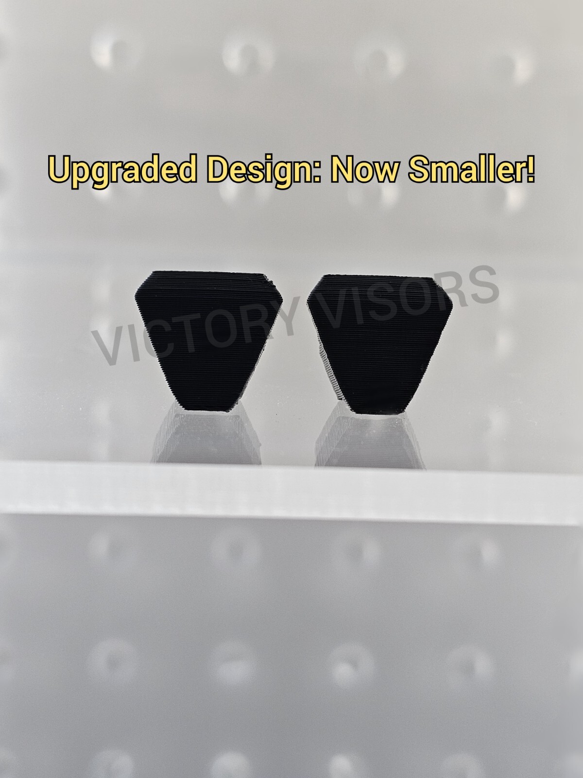 Chrome Mini Football Helmet Visors w/ UA Clips (*Hard Style*).