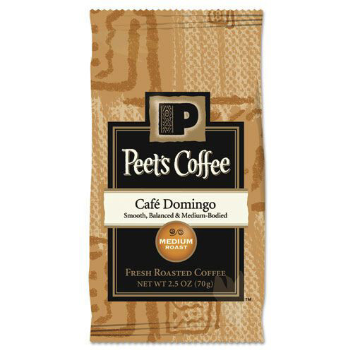 Peet's Coffee & Tea 504918 2.5 oz Pack Coffee - Cafe Domingo Blend (18/BX) New