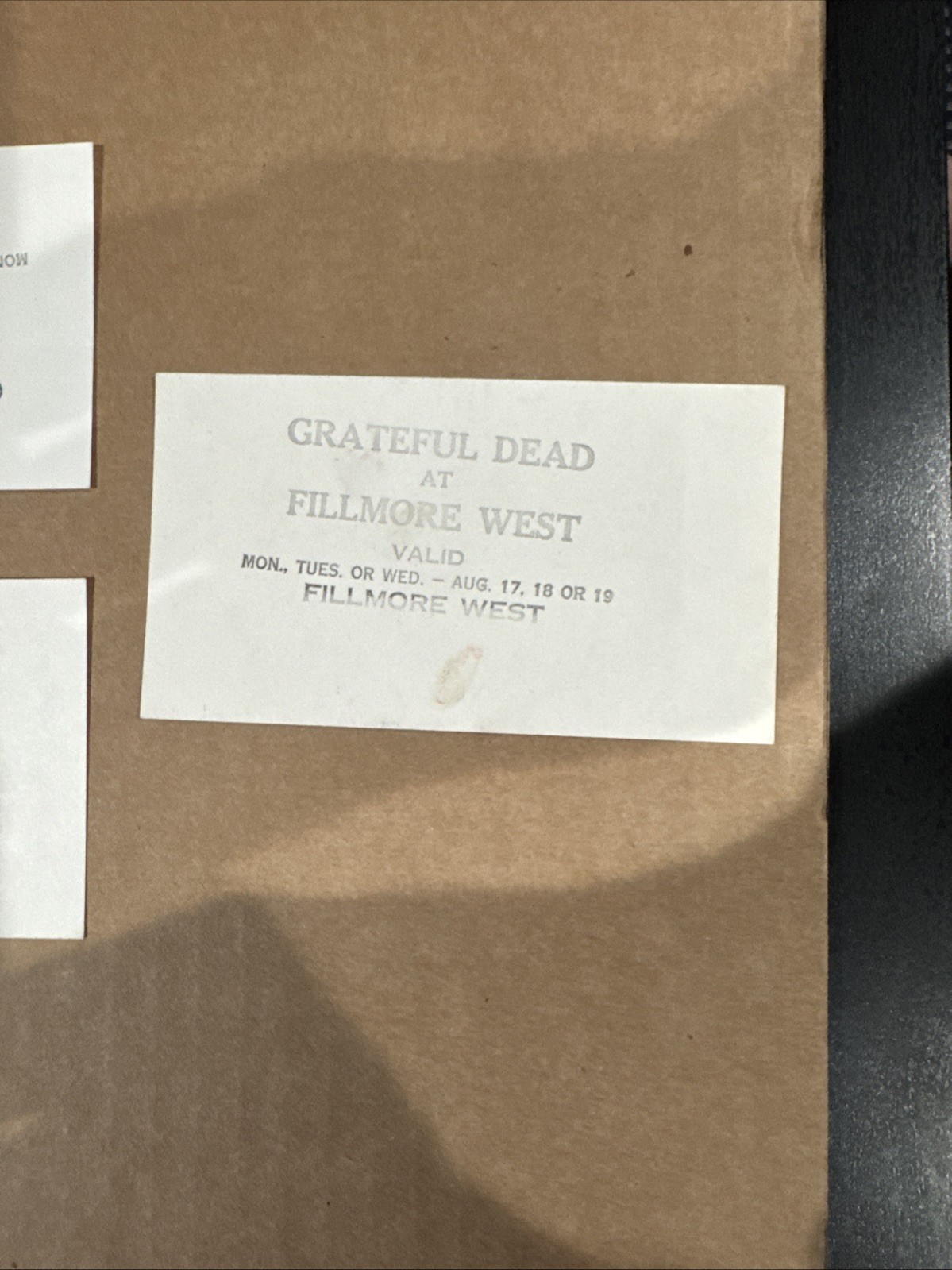 Grateful Dead BG-227 Tickets x 3 Miles Davis Quintet Jerry Garcia Fillmore West