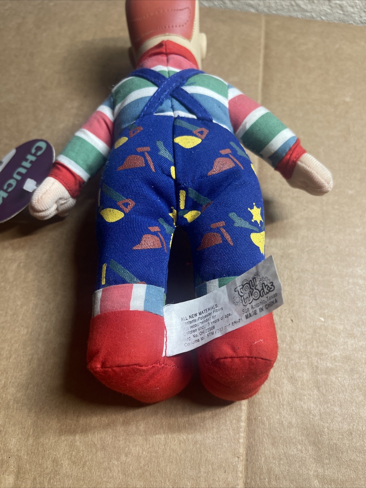 VINTAGE The Bride of CHUCKY 13" Bald Plush DOLL FROM TOY WORKS HORROR HALLOWEEN