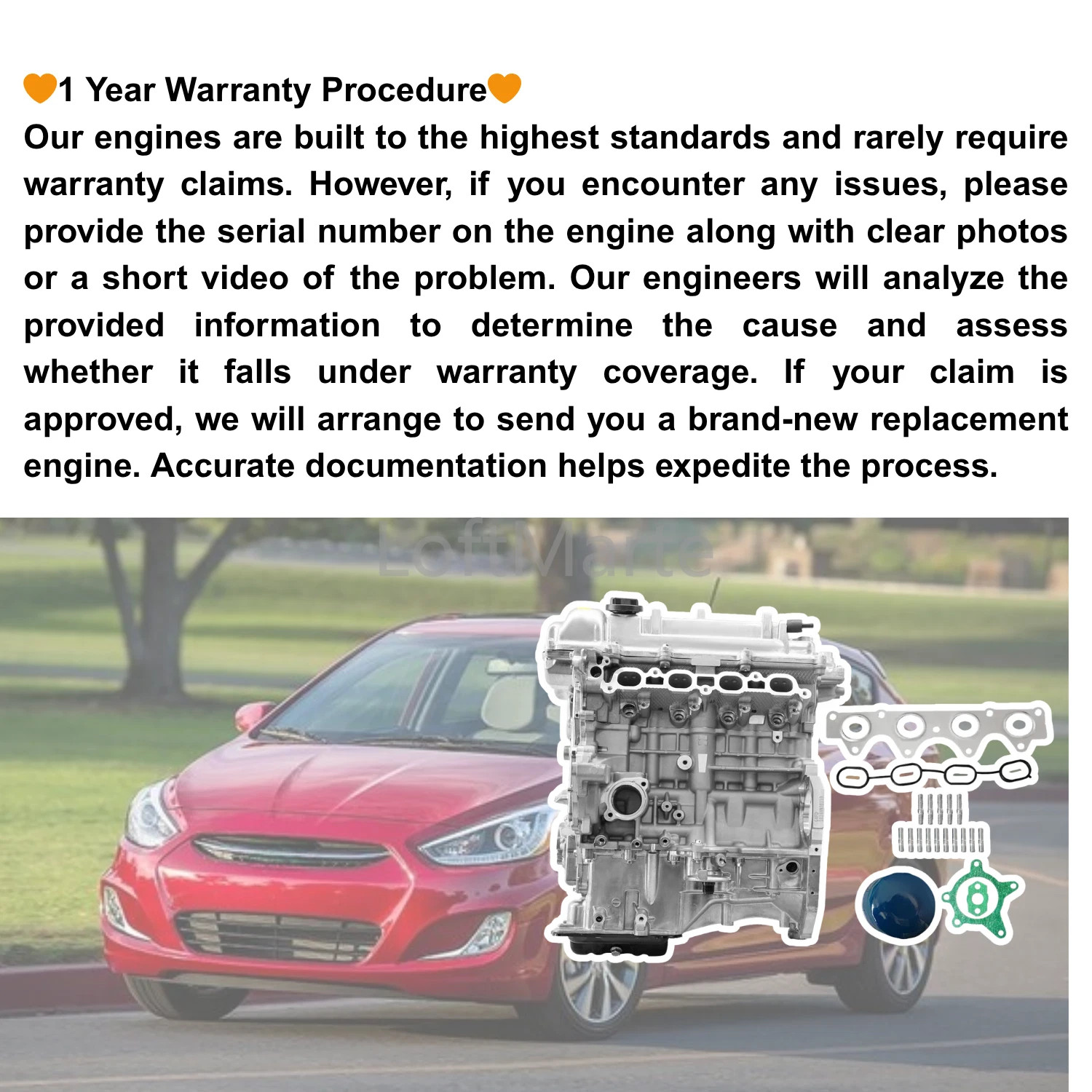 G4FD 1.6L Engine Assey Long Block GAS For Hyundai Tucson Kia Rio Soul 2012-2019