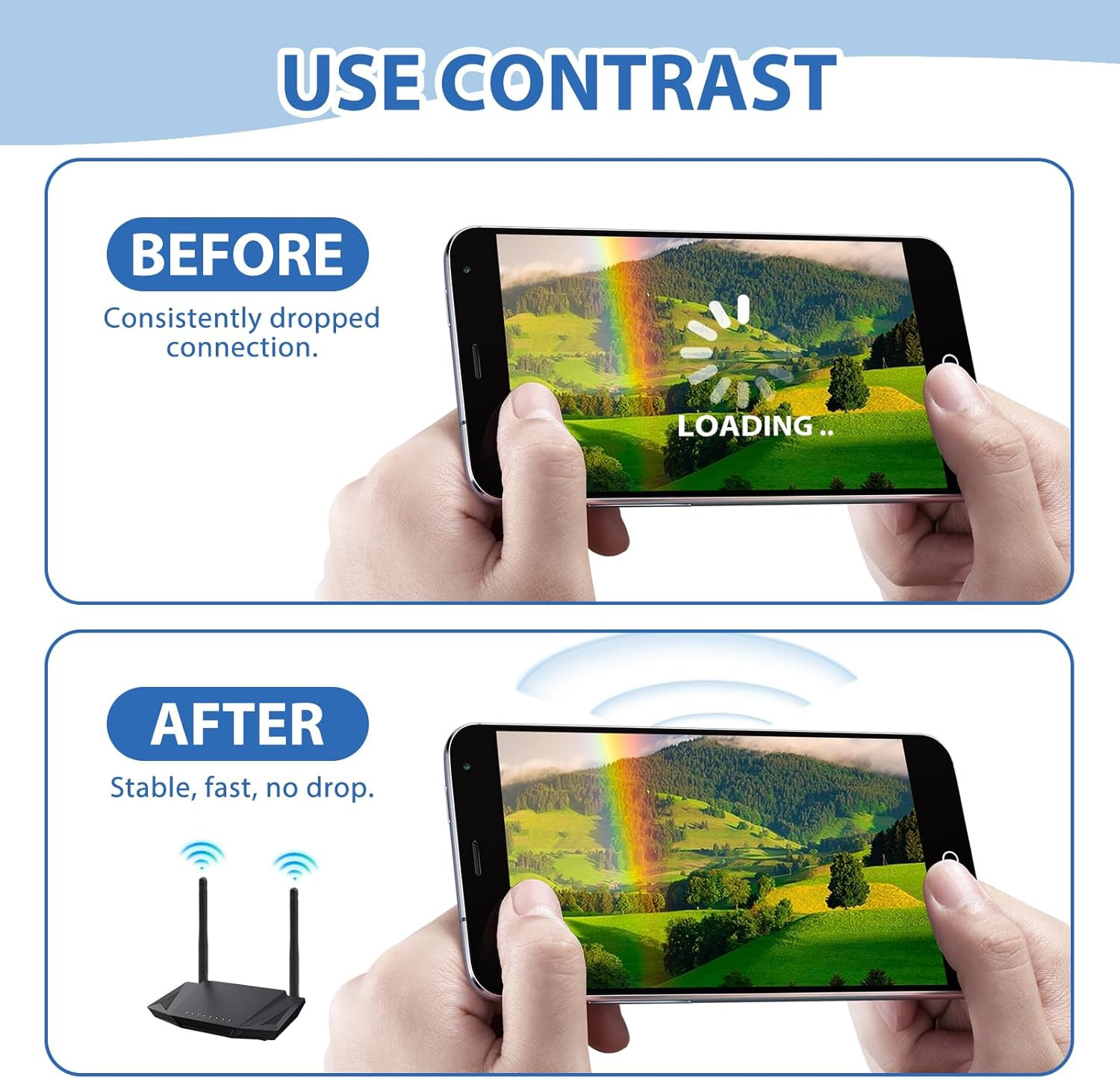 100X RP-SMA Antenna for WiFi 2.4GHz 5Ghz Wireless Router or Card Female Pin LOT