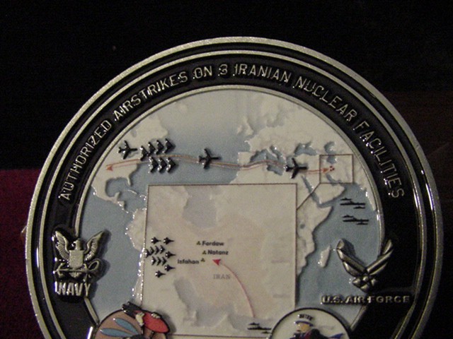 Official President Trump Challenge coin-Operation Midnight Hammer-Free Shipping