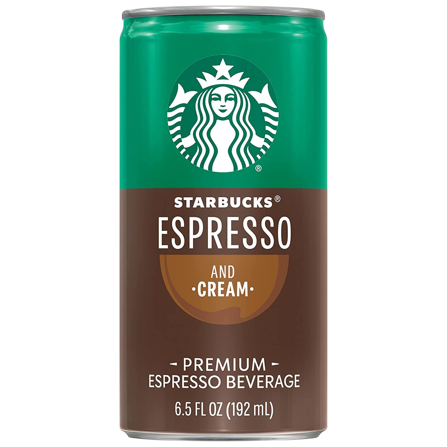 Starbucks Ready to Drink Coffee, Espresso & Cream Light, 6.5Oz Cans (12 Pack)