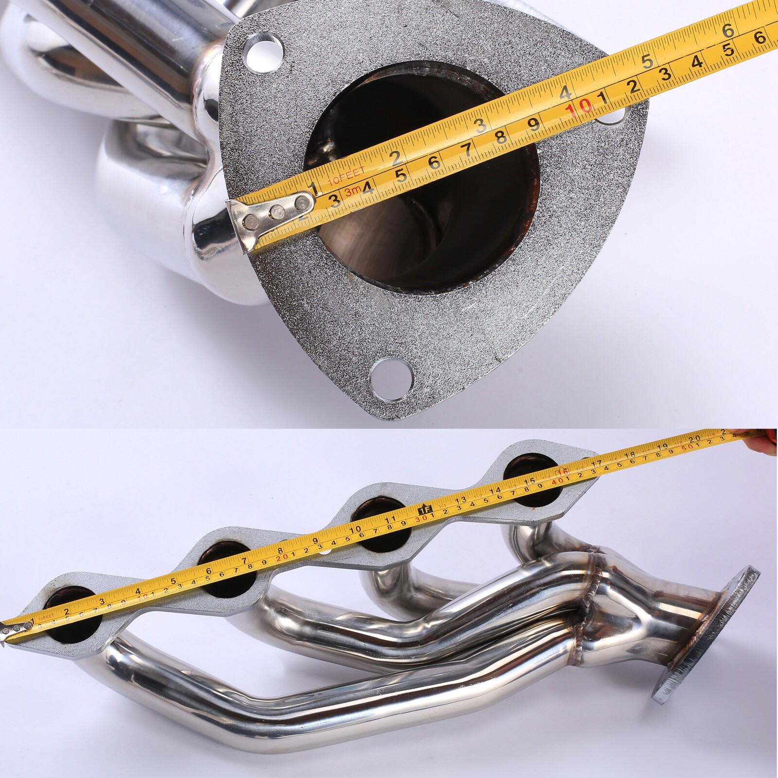 For 4.8L 5.3L V8 Chevy GMC Avalanche Silverado Sierra Tahoe Headers Pair 00-06