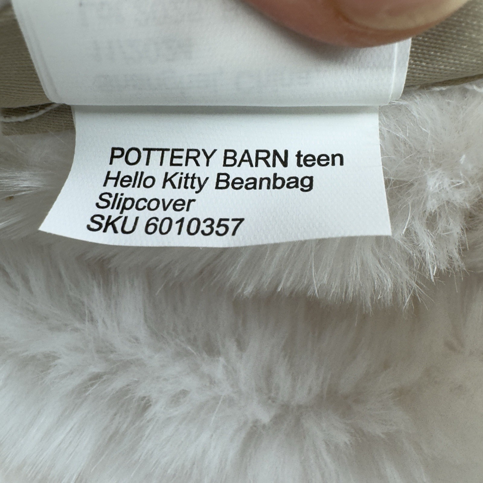 Pottery Barn Teen Hello Kitty Bean Bag Chair Slipcover Only Large Dust Spots OB