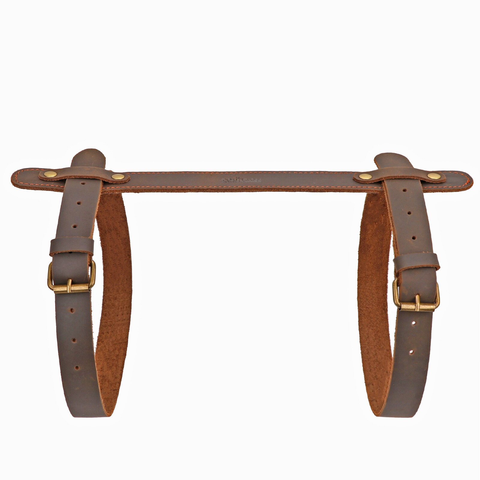 Tourbon Leather Picnic Blanket Carry Handle Camp/Trip Motorcycle Bedroll Strap🔥