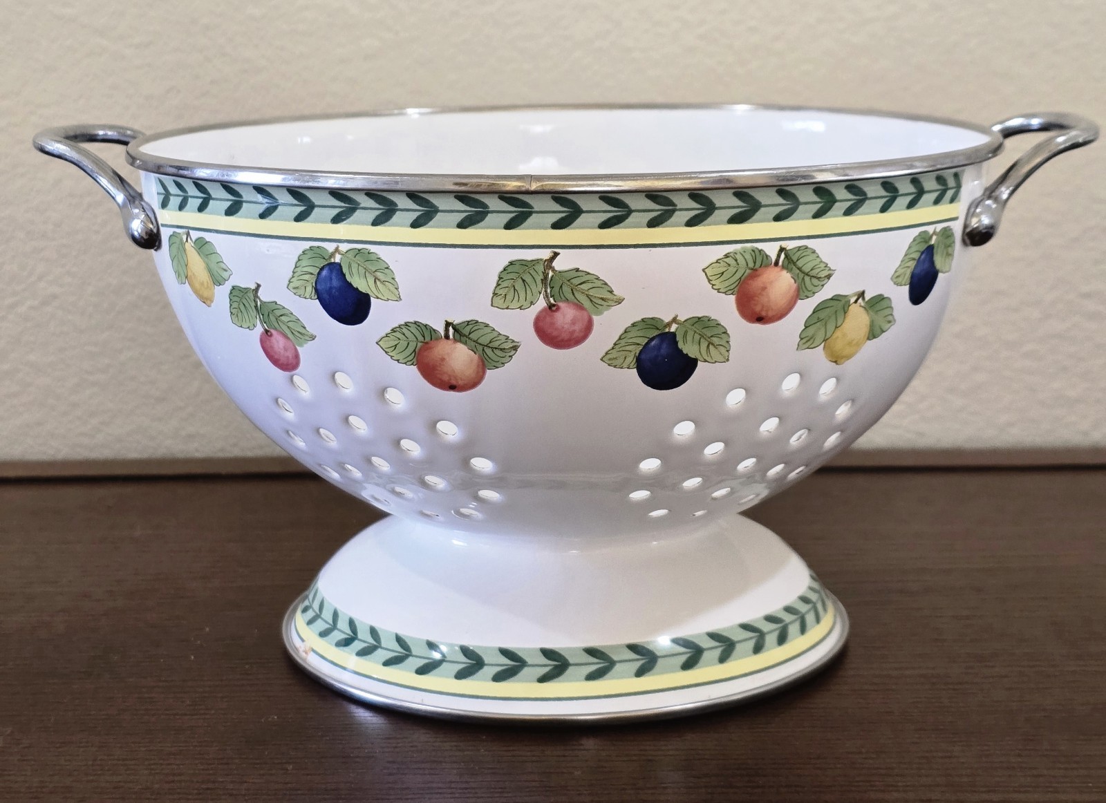 Villeroy & Boch French Garden Fleurence Metal Colander #1748