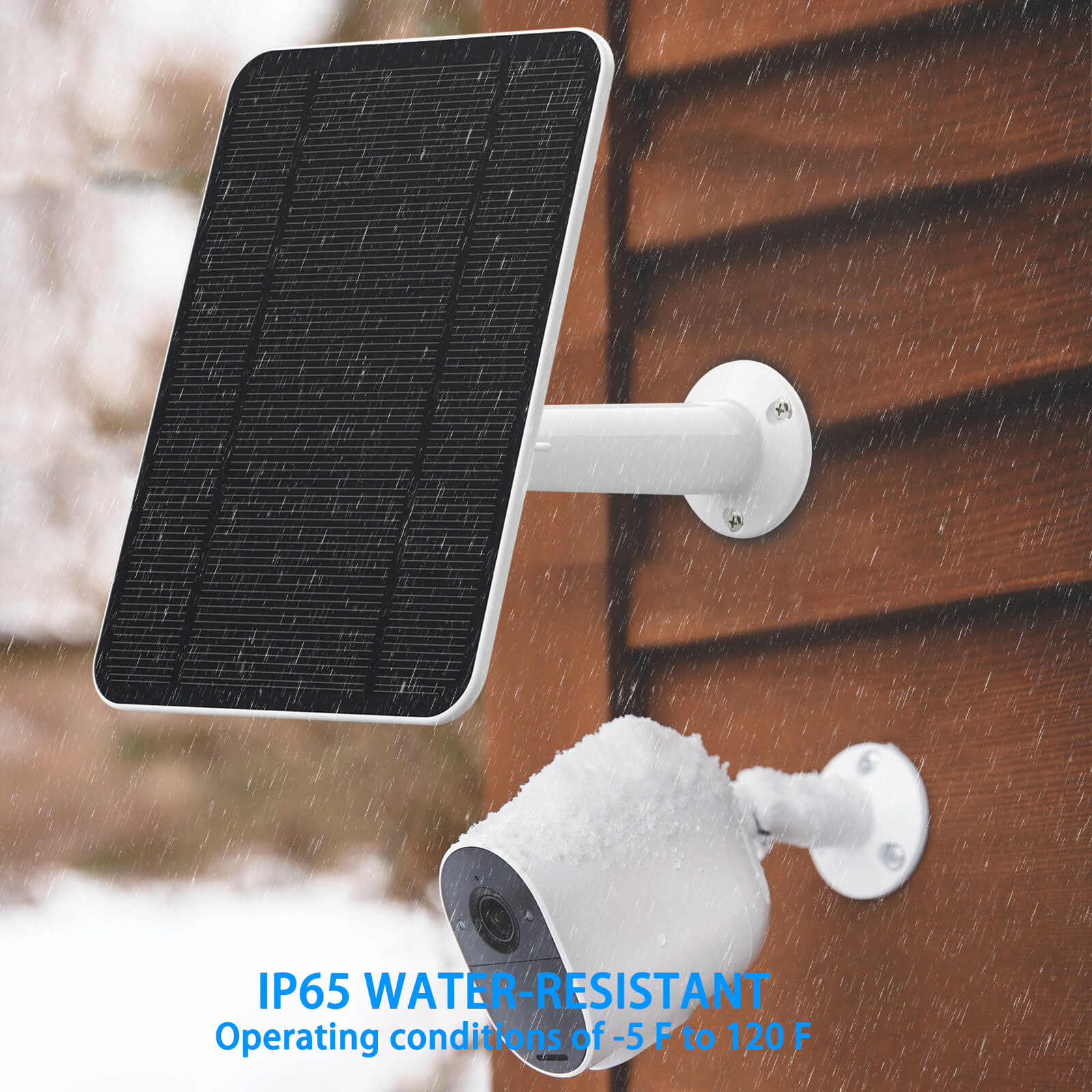 Solar Panel Charging for Arlo Essential Spotlight / XL Spotlight Camera W/ Cable