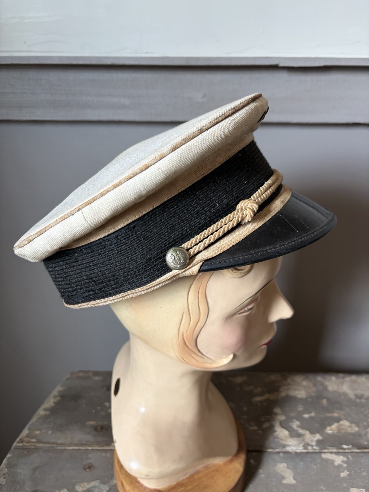 Antique Women’s Marching Band Music Cap Hat Parade Uniform R.W. Stockley & Co