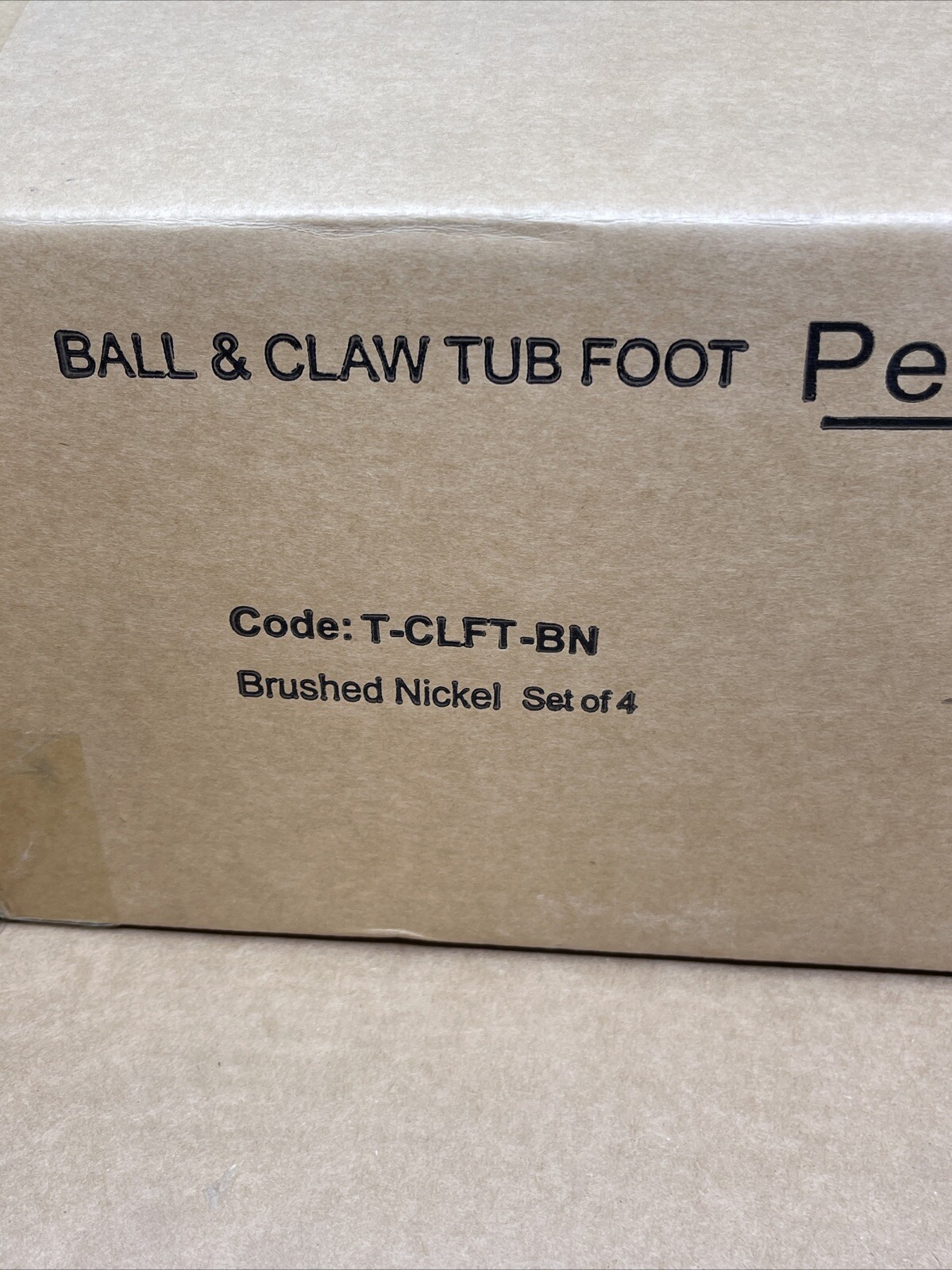 Pelham & White Clawfoot Claw Foot Bathtub Tub Feet, Brushed Nickel, Set Of (4)